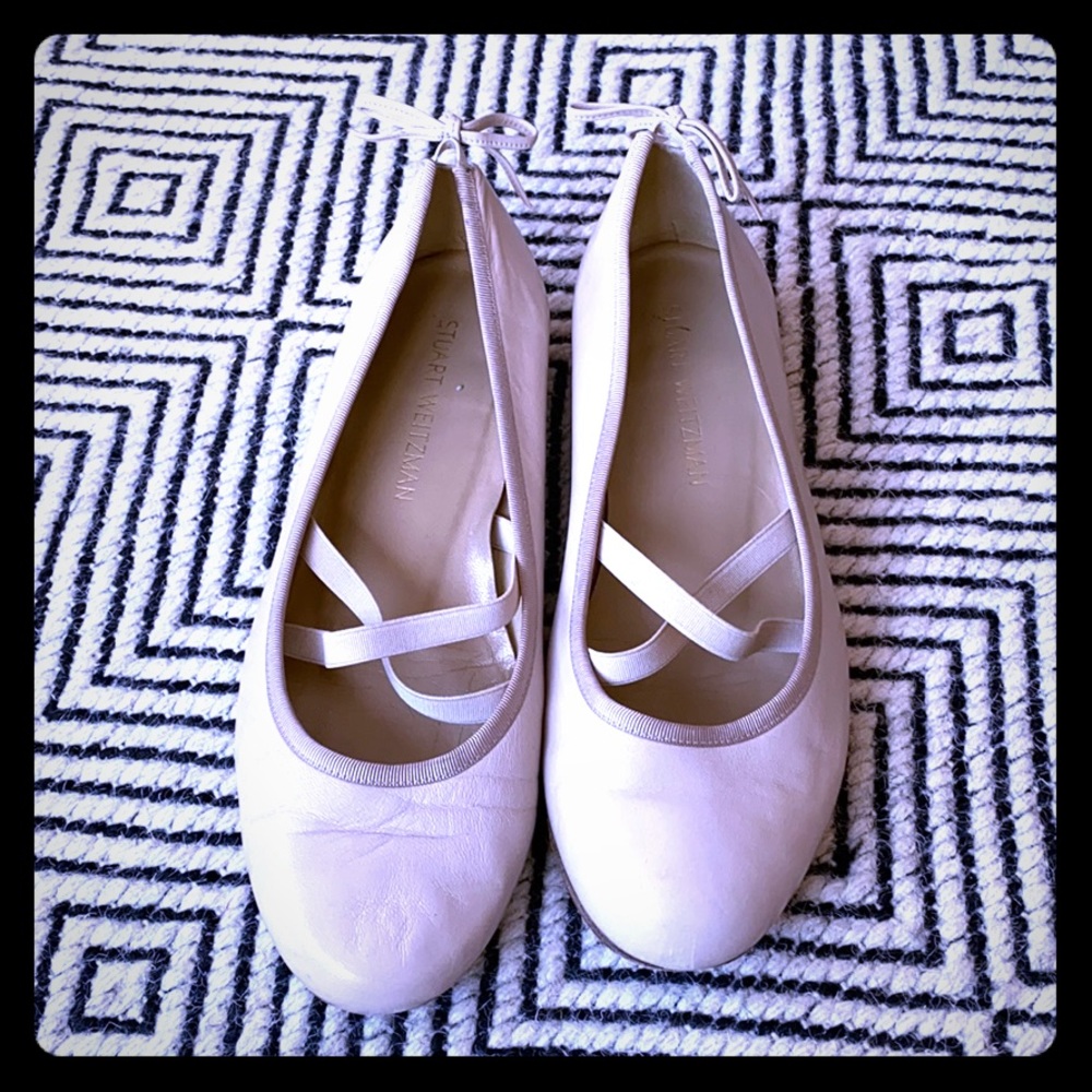 Stuart Weitzman Bolshoi Leather ballet flat